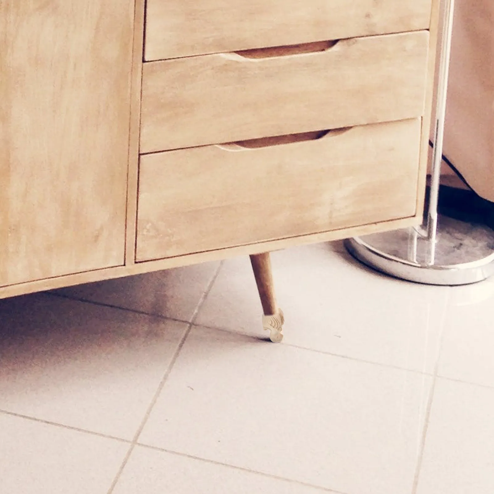 

4 шт. винтажных резных деревянных ножек для мебели, декоративные опоры для столов, диванов, шкафов, прочные, устойчивые к царапинам, защита пола для дома