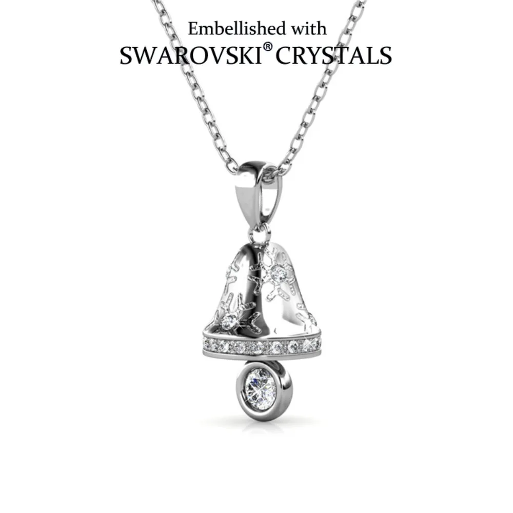 

Ожерелье с подвеской в виде рождественского колокольчика Daisni, модный новый дизайн с кристаллами Сваровски, стильный рождественский праздничный подарок для женщин