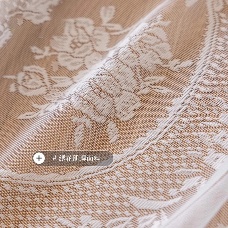 

New French Retro Lace Princess Wind Curtains for Living Room Bedroom Blocking Partition Gauze Curtain Tulle Window Decor