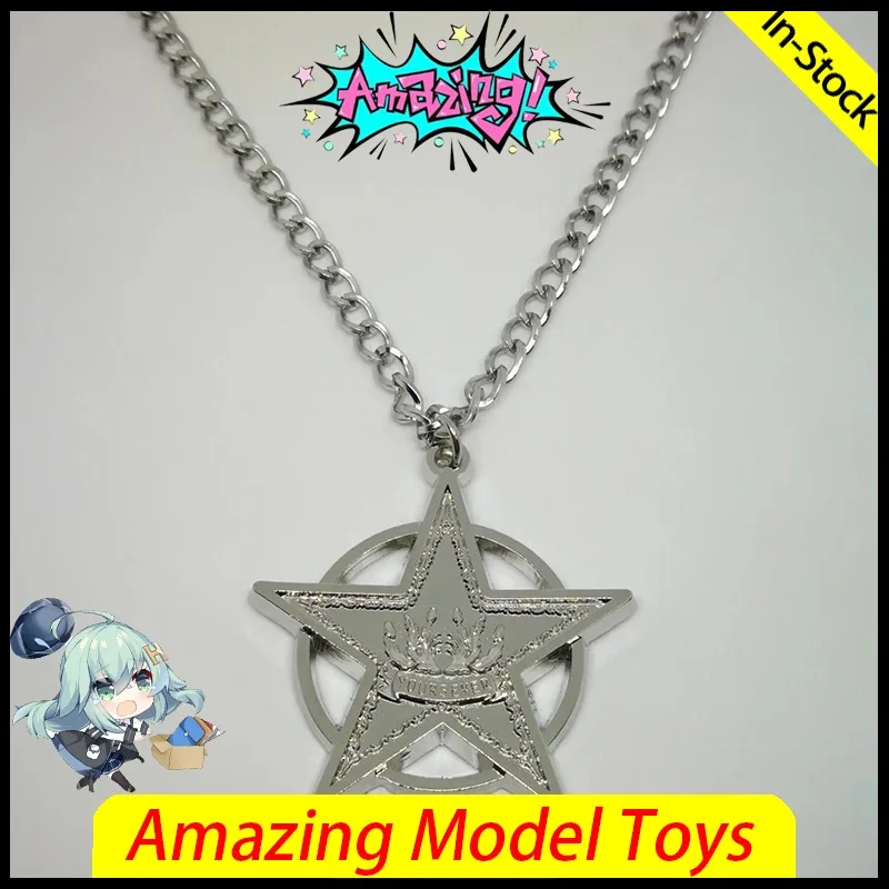 

In Stock Saint Seiya Myth Cloth 5-Star Pendant Necklace COS Hades God of Underworld Knights of Zodiac Action Figure Peripheral