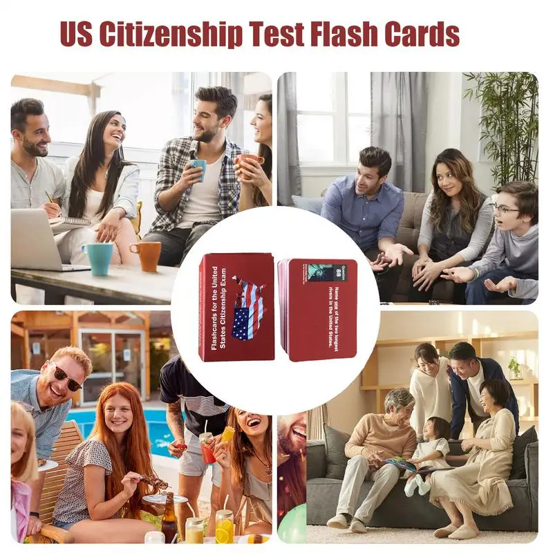 Flash Cards For The US Citizenship Exam Practical Unique Study Guide Uscis Questions And Answers Citizenship Test Preparation