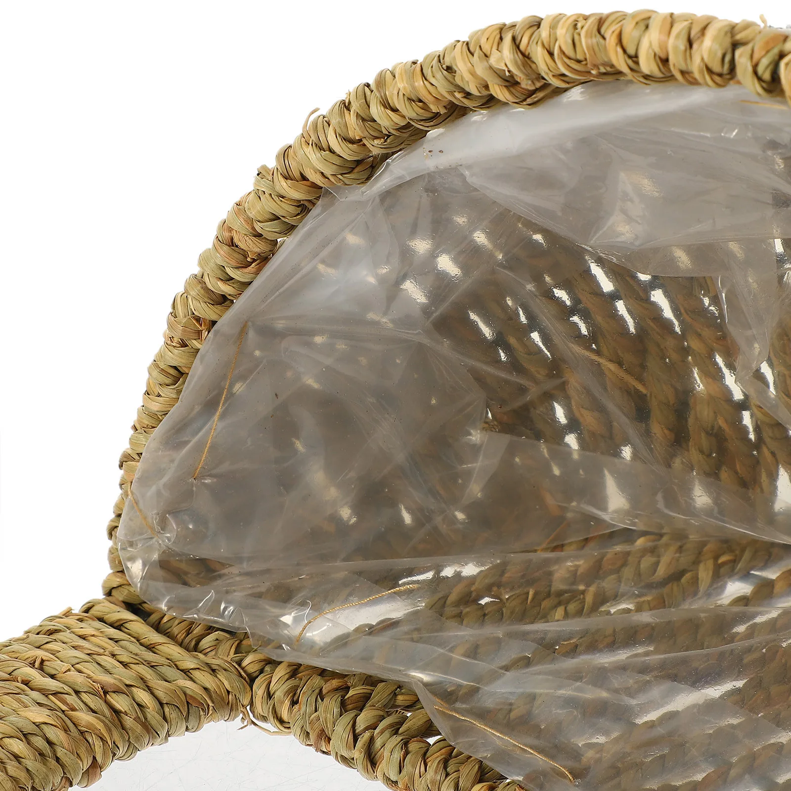 

Heart-Shaped Woven Hanging Flower Basket Straw Iron Plant Holder For Indoor Outdoor Garden Wall Mount Balcony Decor Hanging