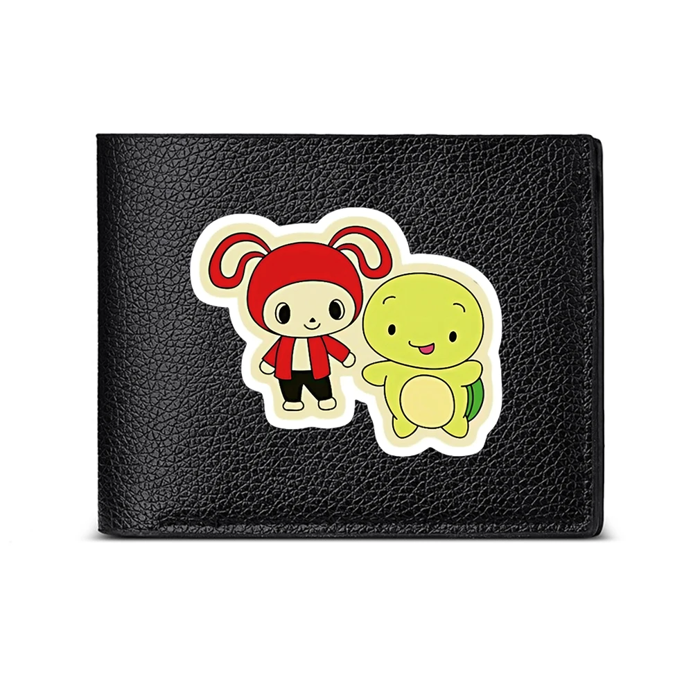 Cute Monkey And Turtle Design Men S Wallet Card Holder Fashion Casual Business Style Printed Pattern Accessory