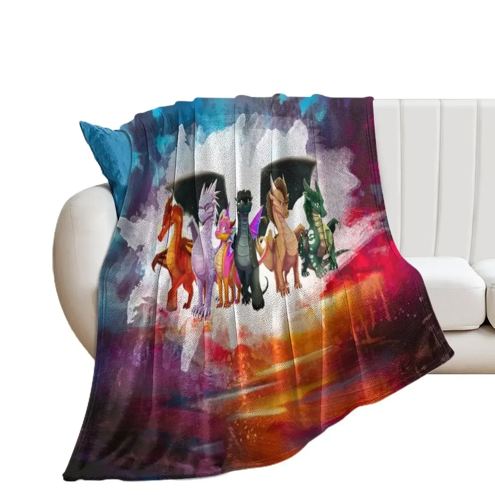 

Wing Of fire Light Squad dragon Throw Blanket Multi-Purpose Heavy Fashion Sofas Blankets