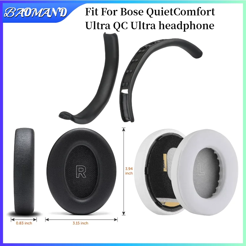For Bose QuietComfort Ultra QC Ultra Headphone Accessories Headset  Memory sponge Ear Cushion Replacement Ear Pads