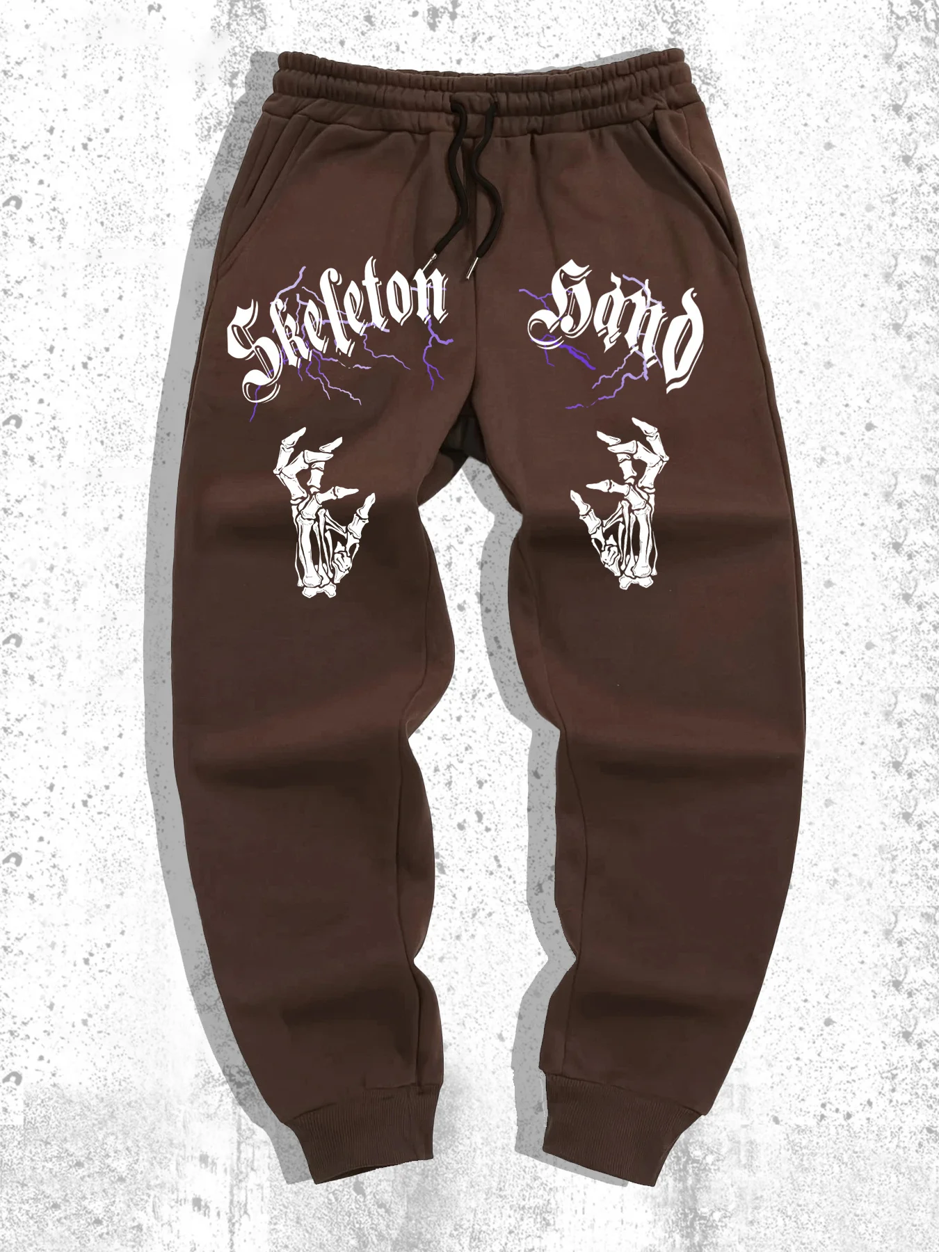 

Spring and Autumn Men's Fashion Printed Jogging Pants Casual Fleece Warm Trousers Every Day Street Wearing Sweater Pants S-3XL