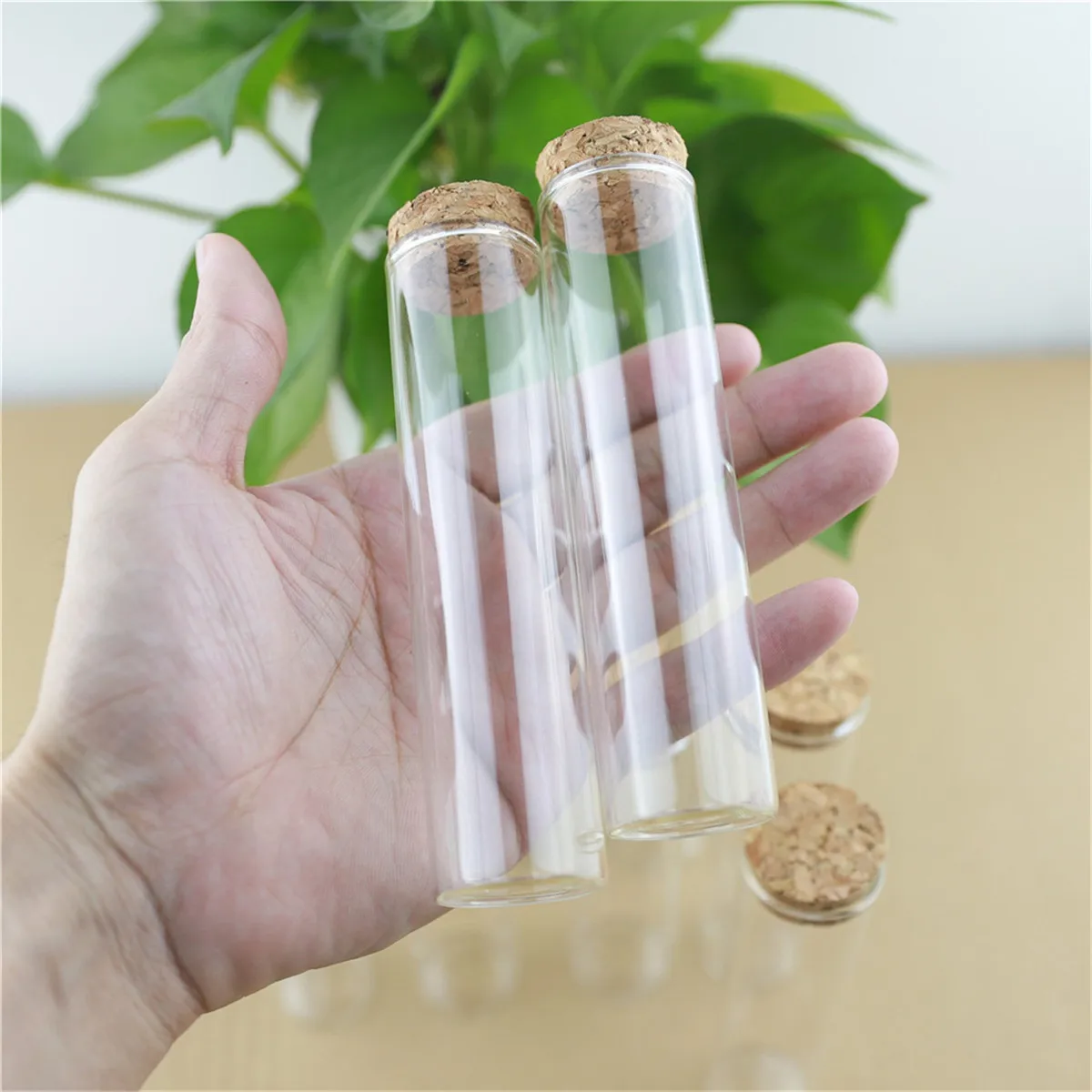 

24 Pcs/lot 25*30*120mm 60ml Little Glass Bottle Dragees Glass Jars Spicy Storage Empty Glass Container Test Tube Vials