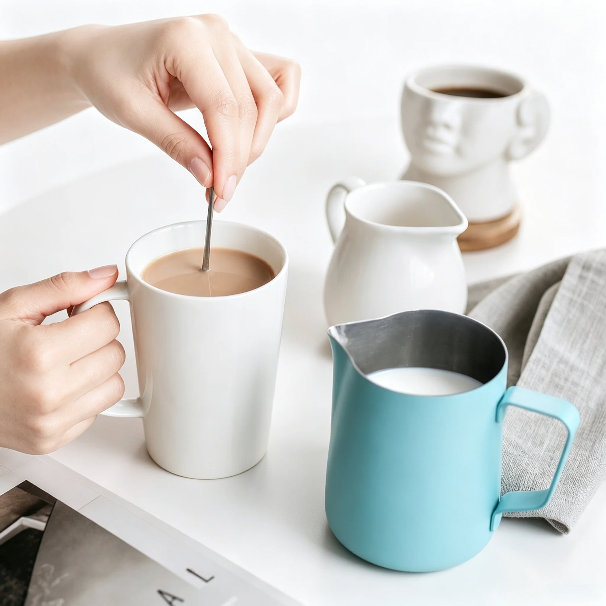 Stainless Steel Milk Frothing  - Barista Milk Jug 评论和价格