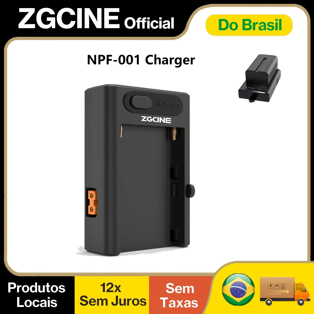 【do-brasil】zgcine-npf-001-バッテリー充電器、usbc、usba、d-tap出力対応、カメラやモニターに電源を供給可能