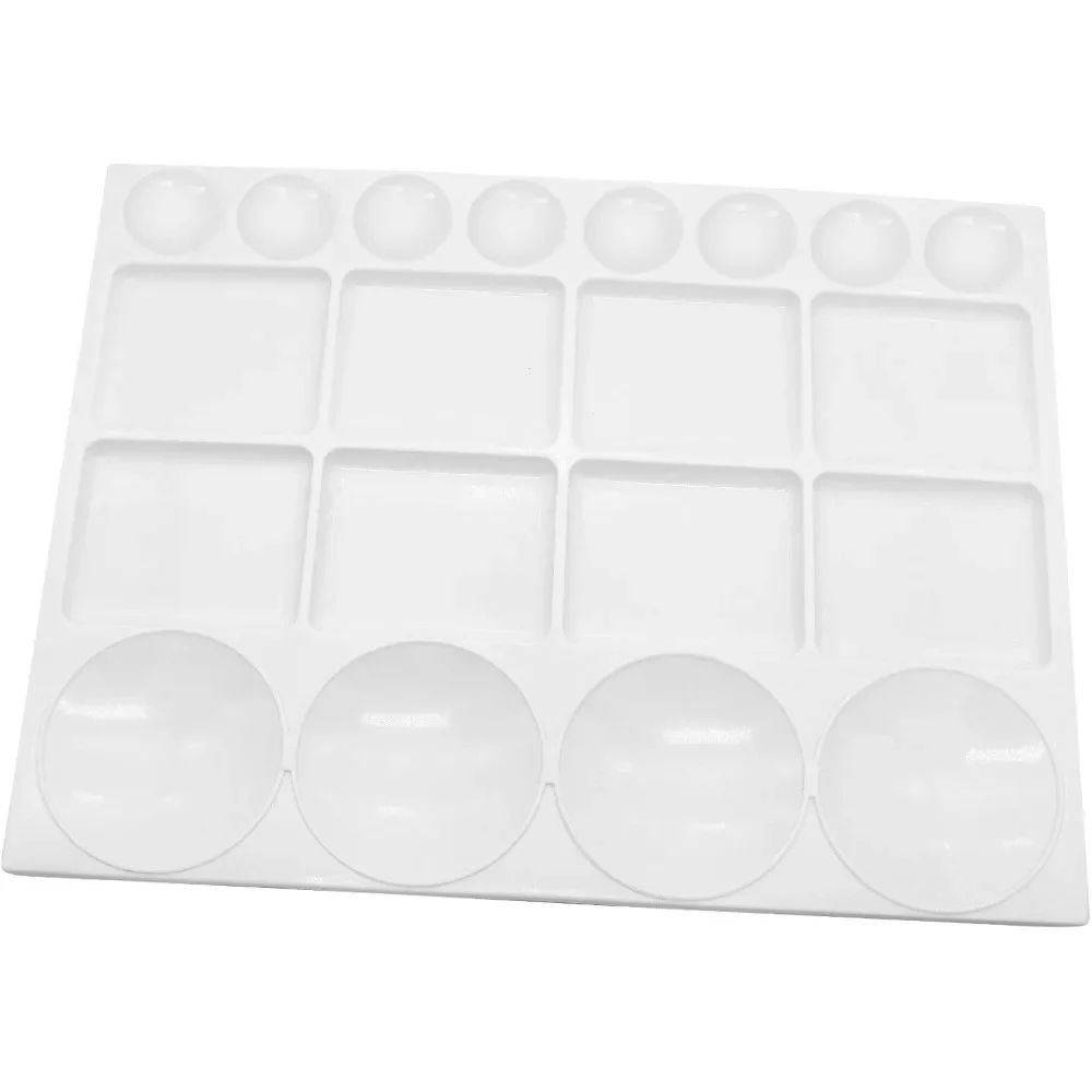 

Watercolor Paint Tray Palette Acrylic Painting Mix Plastic Artist Large Square palette, 13 x 10 inches