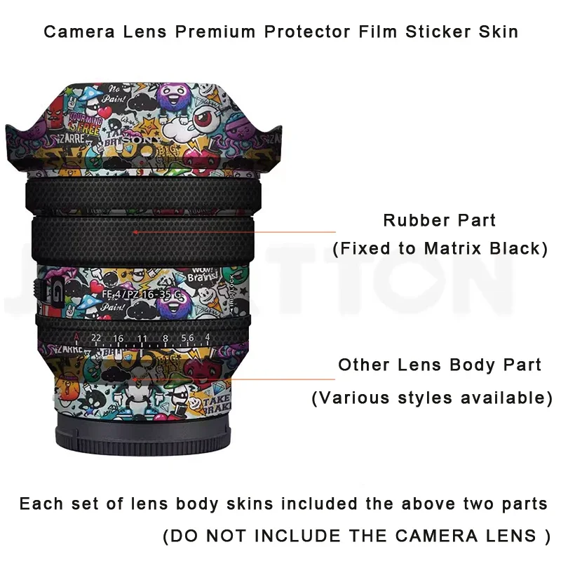 16-35 4 Anti-Scratch Camera Lens Sticker Coat Wrap Protective Film Body Protector Skin Cover Decal for Sony FE PZ 16-35mm F4 G