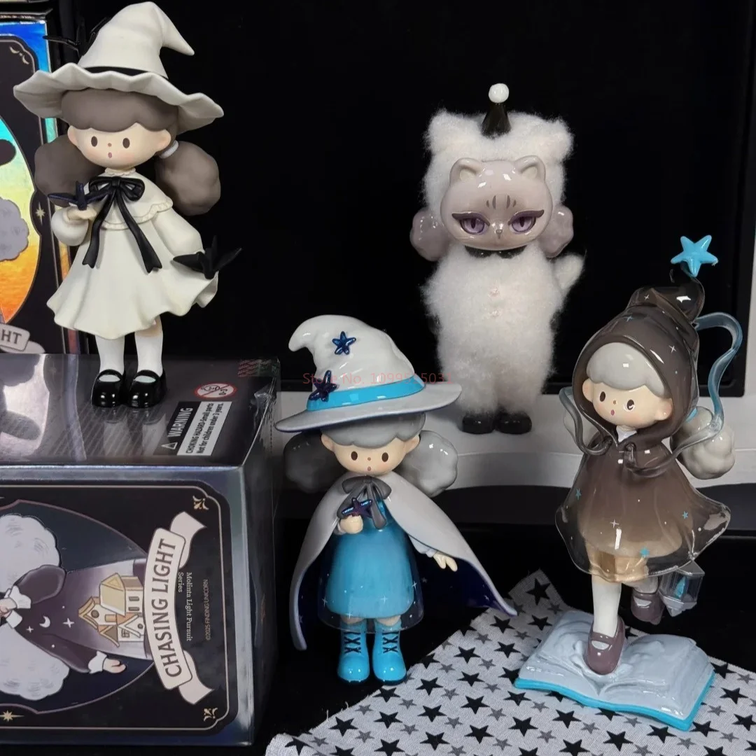 

In Stock Original Molinta Chasing Light Series Blind Box Mystery Box Toys Cute Action Anime Figure Birthday Gift