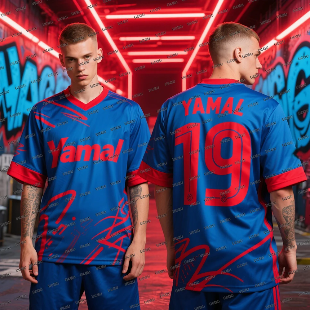 

Summer New Hip Hop Design Edition Football Jerseys For Men's No 19 Design Edition Soccer Jerseys Fans Jerseys Football Shirts