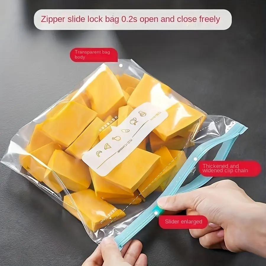 1/5/10/20/50/100pcs s/s/s Zipper Storage Bags, Food-Grade Zipper Bags, Leak-Proof Zipper Bags, Airtight Food Storage Bags, High-