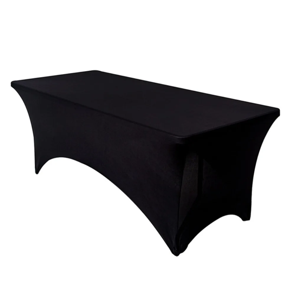 

6FT/4FT Table Cover Rectangular Tight Fitted Spandex Tablecloth Washable Elastic Cocktail Table Decoration Dining Tables