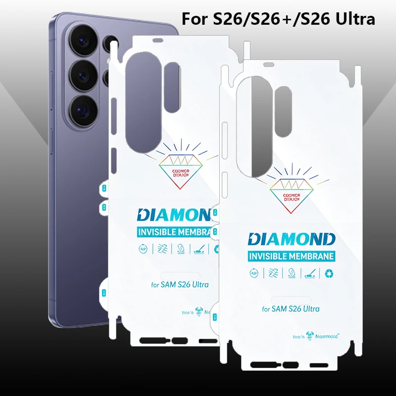 

2PCS Hydrogel Film For Samsung Galaxy S26 Ultra Plus S26U Rear Sides Cover HD Clear Screen Protector Soft HD Clear Matte Film
