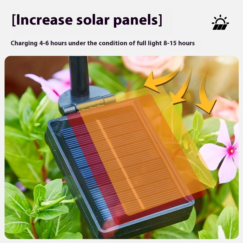 Solar-powered Butterfly Ground Insert Light, Artificial Flower Butterfly Light, Outdoor Waterproof Garden Lawn LED Light