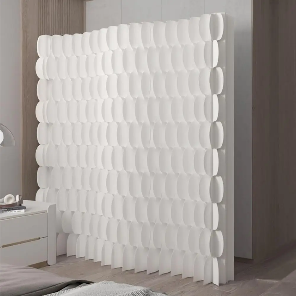

Portable Privacy Partition, Lightweight Decorative Room Divider for Home, Dorm, or Office (6.6'W x 5.9'H)