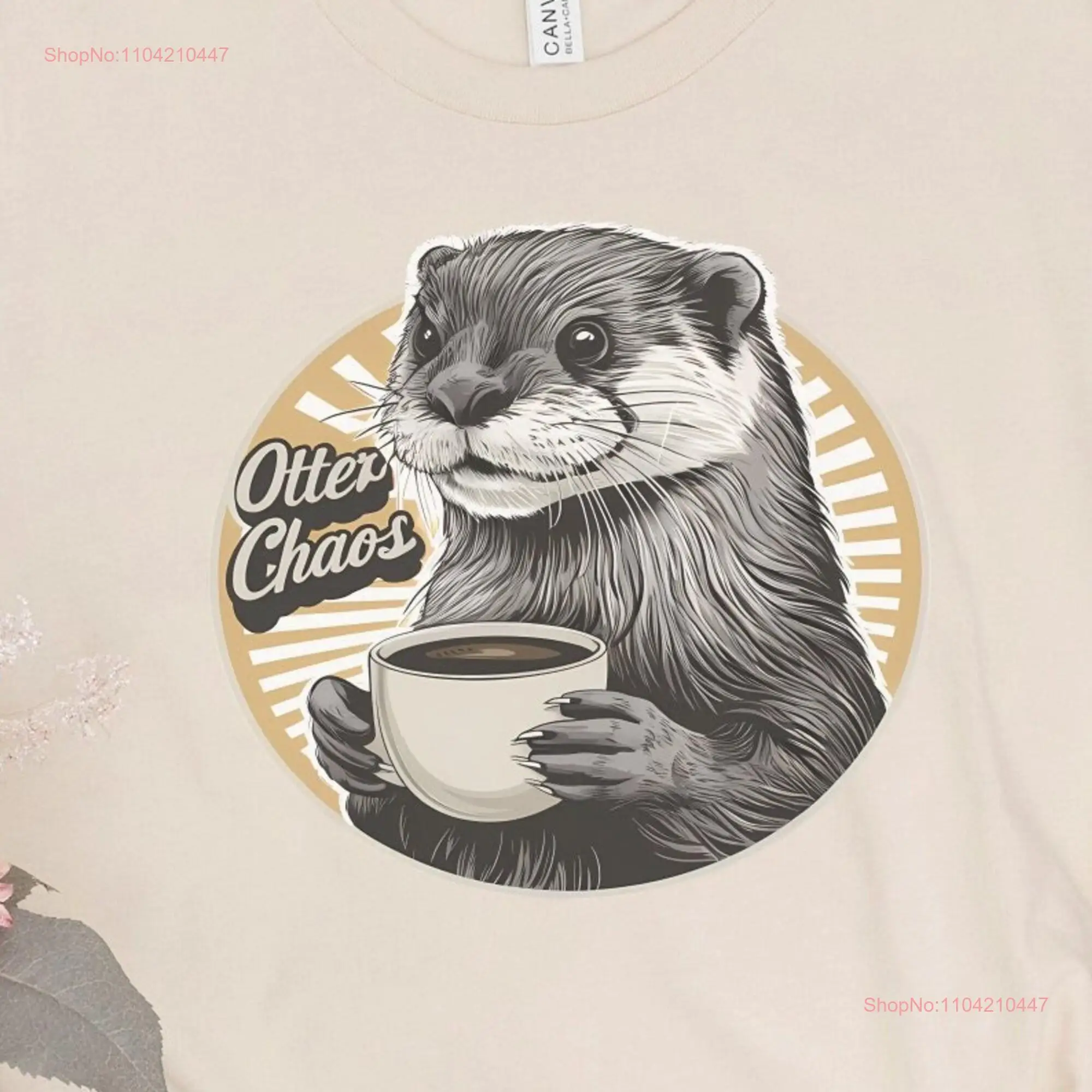 Otter coffee shirt T Otters Lover SeaOtter s Xmas For Women Funny Mens long or short sleeves