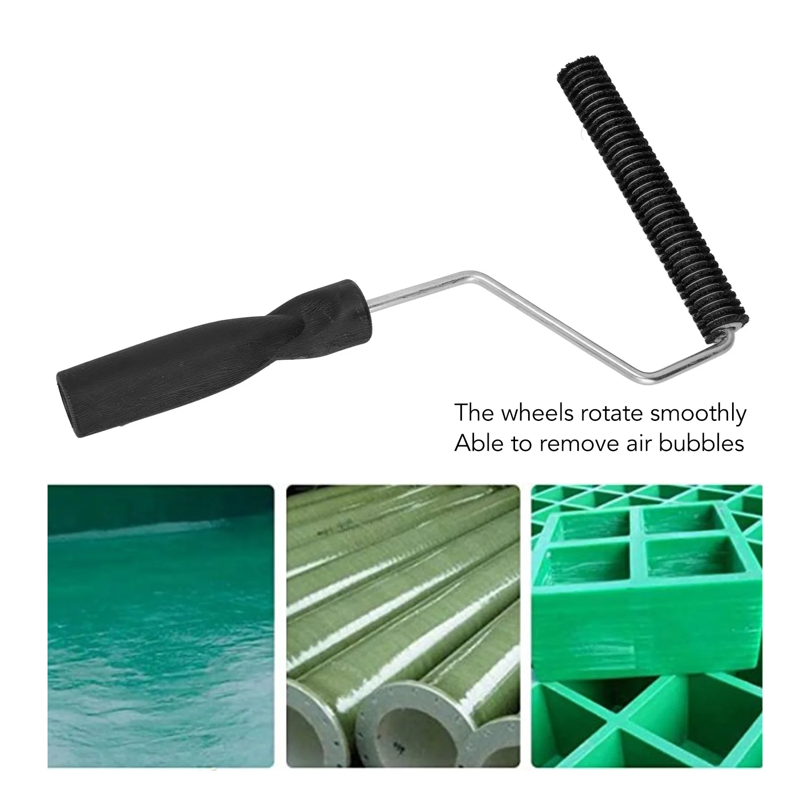 Fiberglass Tub Roller Fiberglass Roller Portable Tub Roller Tool  Resin Laminating Bubble Roller for Window Bathtub Door