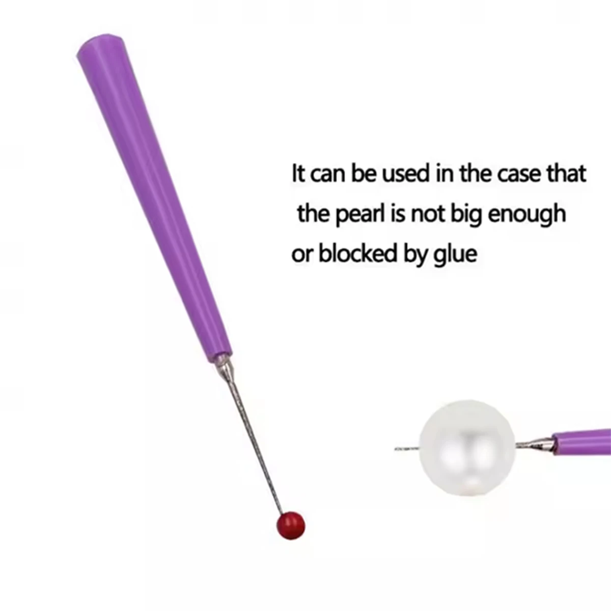 1 pc Needle Files Set Diamond Tipped Pearl Bead Burr Beading for DIY Jewelry Making ABS Handle Beading Hole Hand Tools