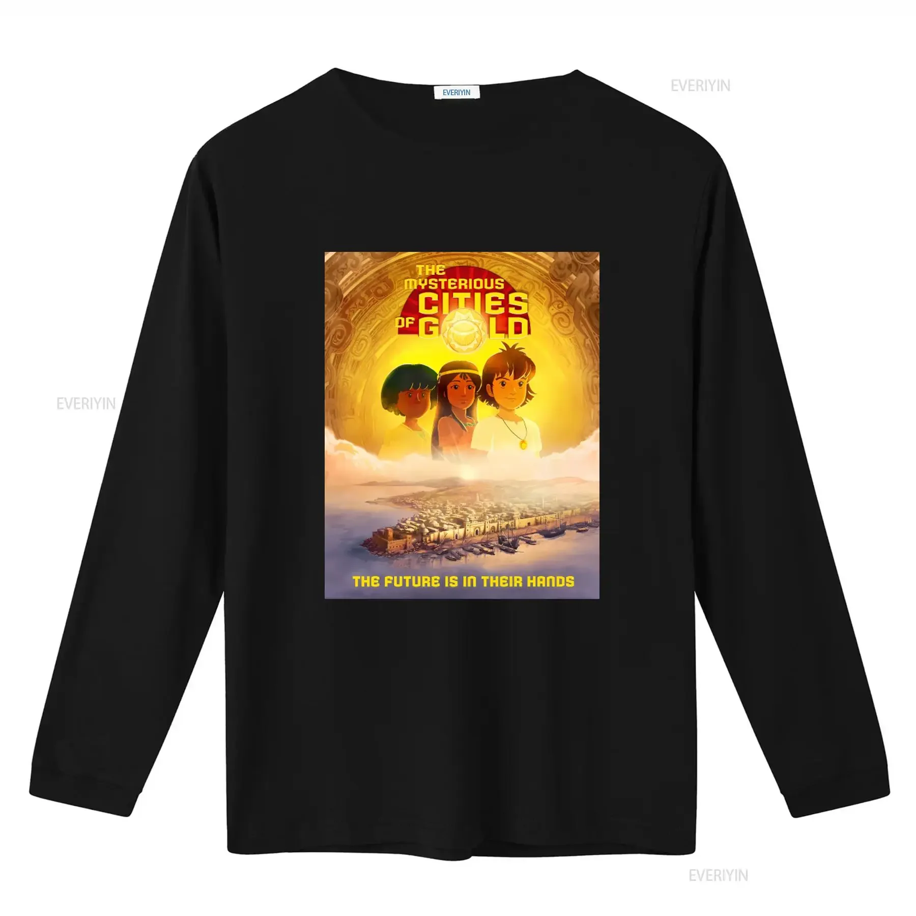 Mysterious Cities of Gold 80s Kids Cartoon Adventure T Shirt All Sizes The Future is in Their Hands vintage Washed streetwear view 2