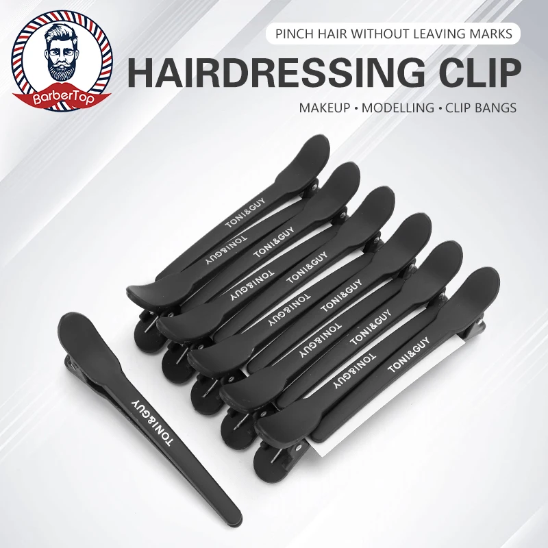 12 Stück Friseur Haars pangen Salon Pro nahtlose Clip Gummi Schnitt Frauen Clip Friseur Styling Barbershop Zubehör