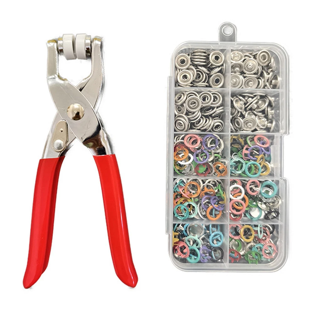 ABQR Grommet Pliers Kit Punch Kit the Snap Fastener Kit Grommet Tool Kit