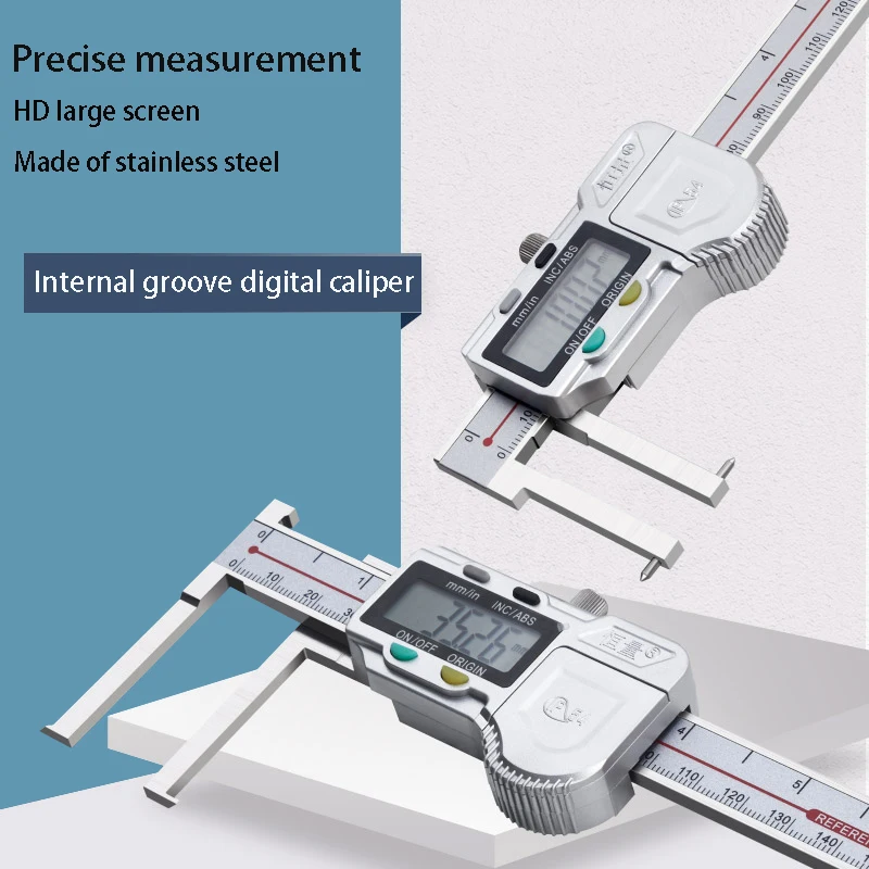 Boutique Digital Display Inner Slot Caliper Electronic Card Slot 150/200/300mm0.01 Circlip Slot Inner Hole Ruler Graphics Card