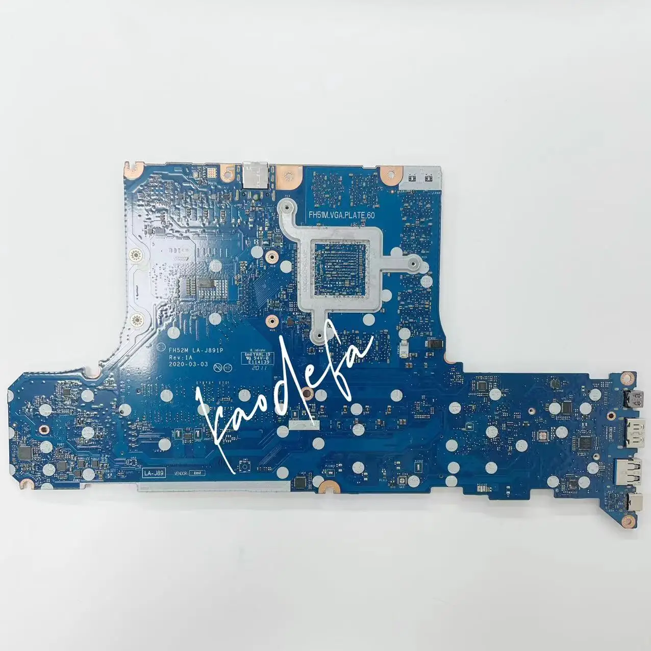 Imagem -02 - Placa-mãe Portátil para Acer Nitro Pt31552 An515-52 Cpu I710750h Srh8q Gpu N18e-g1r-mp-a1 Rtx2070 8g Fh52m La-j891p