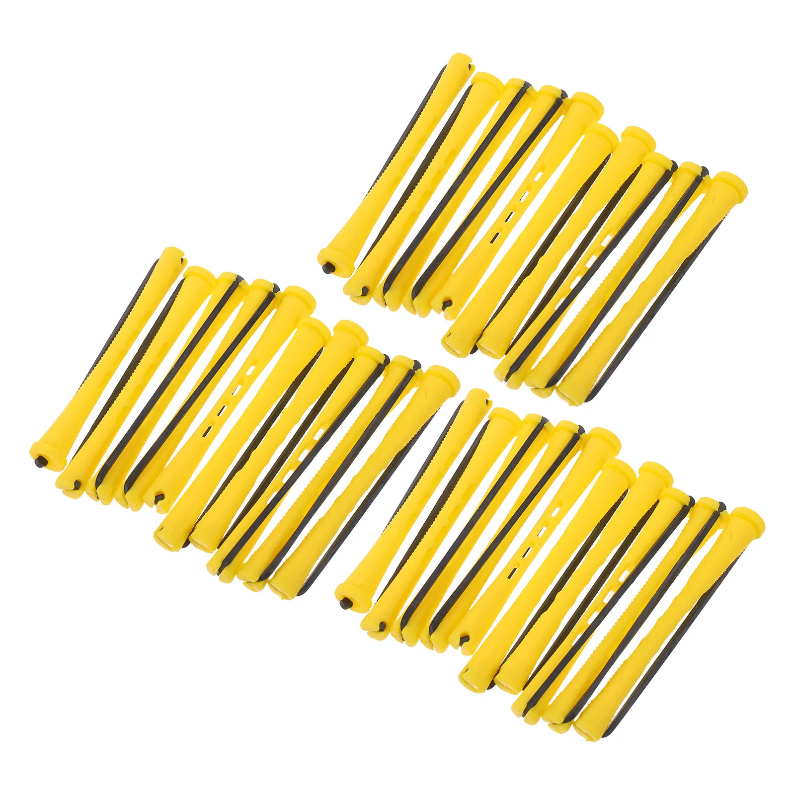40Pcs Hair Root Volume Rollers Plastic Curlers Lift Hair Styling Rods Heatless Curlers Anti Slip Cap for Volume