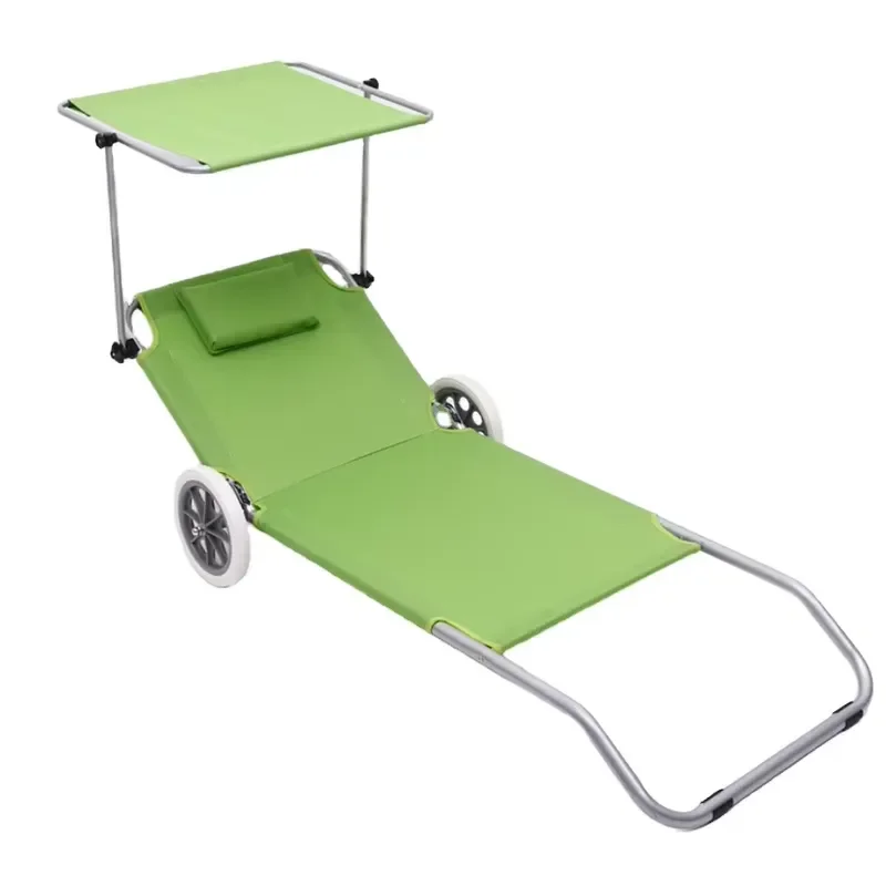 for Custom Logo Color Oxford Comfortable Lightweight Foldable Portable Recliner Trolley Canopy Wheel Modern Design Dining