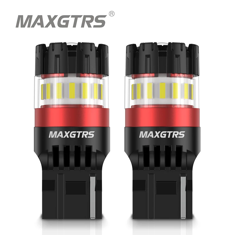 2x1156 7440 żarówka LED samochodowa P21W BA15S 6000K biały DRL dodatkowe światło cofania Canbus W21W T20 3157 dla Audi Kia ISUZU NISSAN Volvo