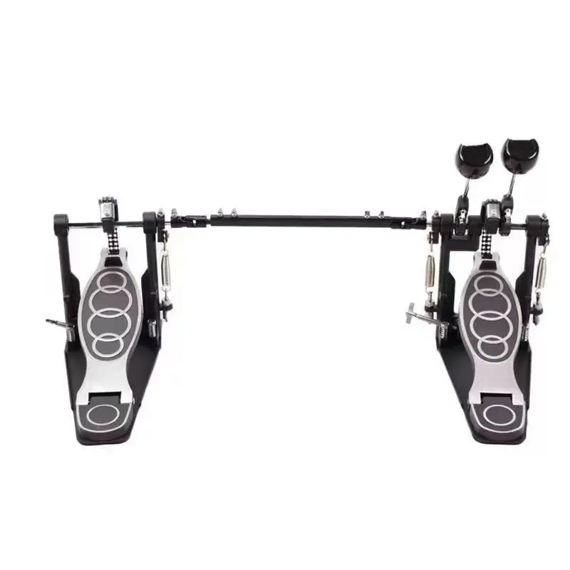 Drum Pedal Wholesale Portable Adjustable Aluminum Alloy Longboard Drum Kit Direct Drive Double Kick Bass