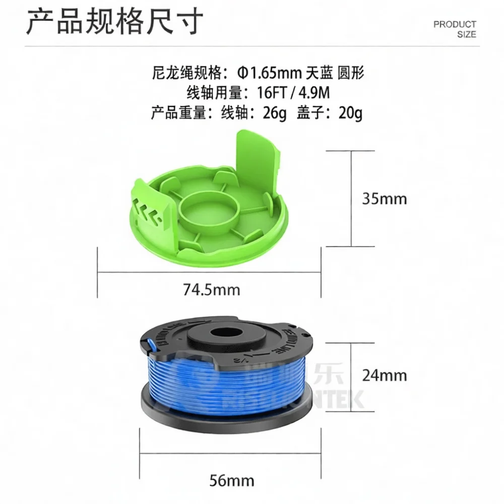 replacement-spool-for-greenworks-29252-3411546a-6-grass-trimmer-parts-weed-cutting-string-lawn-edger-garden-power-tool-supply