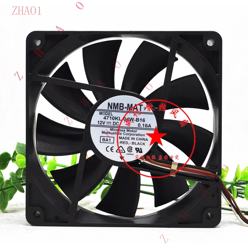 Z for NMB 4710KL-04W-B16 12025 DC12V 0.16A 12CM 4-Wire Cooling Fan