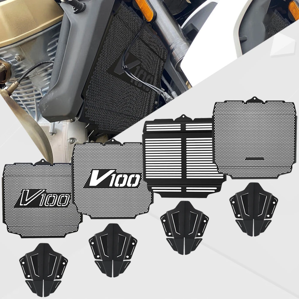 

V100 Radiator Guard Cylinder Head Engine Guard Complete Set FOR Moto Guzzi V100 Aviazione Navale Mandello S 2022-2023 2024 2025