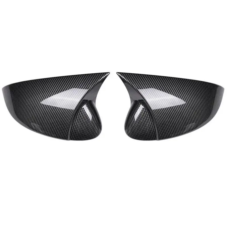 2x Glossy Black Side Wing Mirror Cover For Volkswagen Golf 8 MK8 GTI GTD GTE TSI TDI R 2020-2022 Side Rear View Mirror Cap Shell