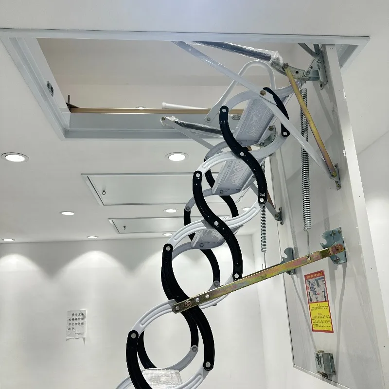 Fully Automatic Loft Telescopic Stairs Household Hidden Indoor Lifting and Stretching Invisible Folding Ladder