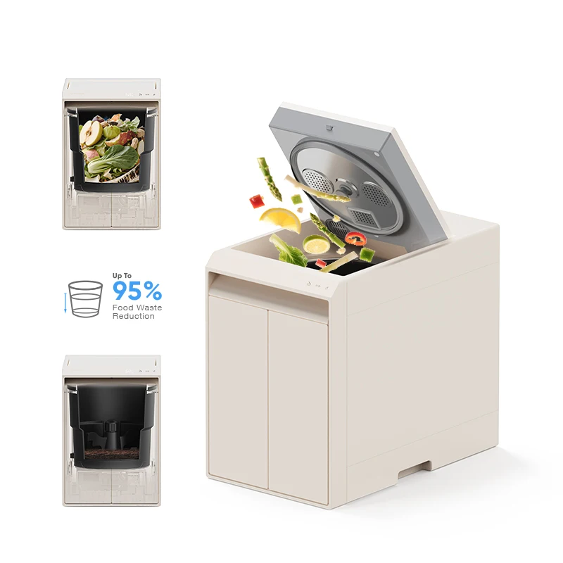 Most Popular Stainless Steel Kitchen Food Compost Bucket Home Organic Food Waste Fertilizer Processor