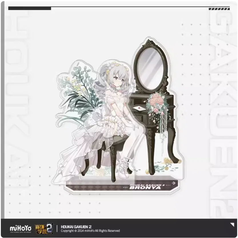 2024 Anime Houkai Gakuen 2 Bride Series Kiana Rita Sin Acrylic Stand Figure Model Plate Desk Decor Gift