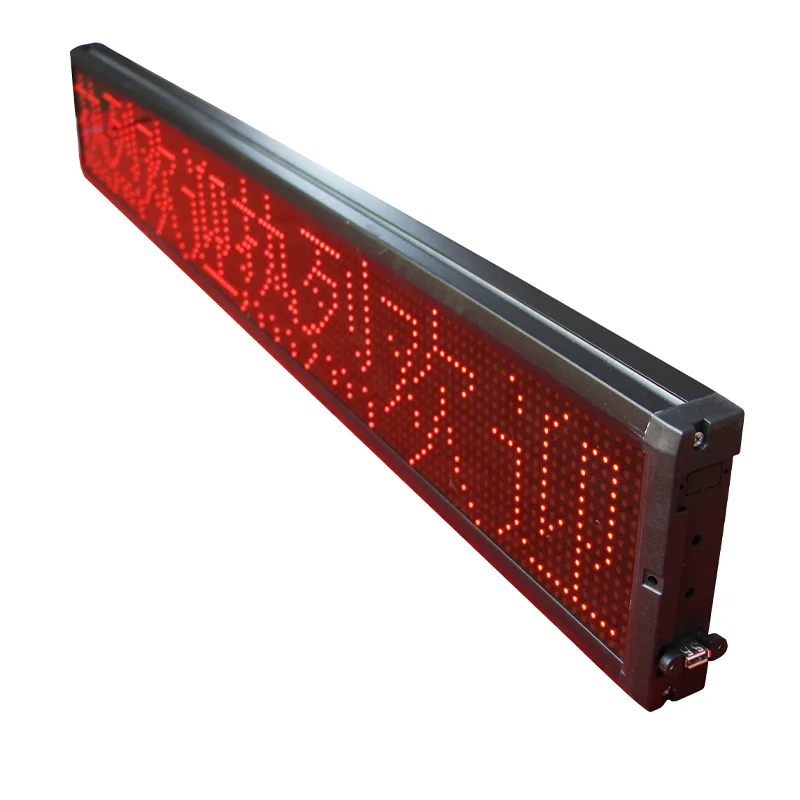 Monochrome Red Light Emitting Diode Mobile Info Display Panel Advertising Desktop Light Emitting Diode Display