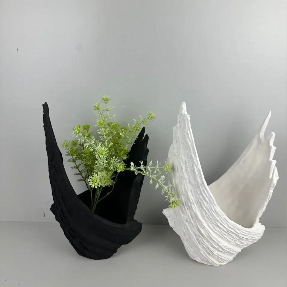 Creative Ceramic Handicrafts Desktop Flowerpot Flower Arrangement Ornaments Desktop Storage Container Fruit Platter Flower Vase