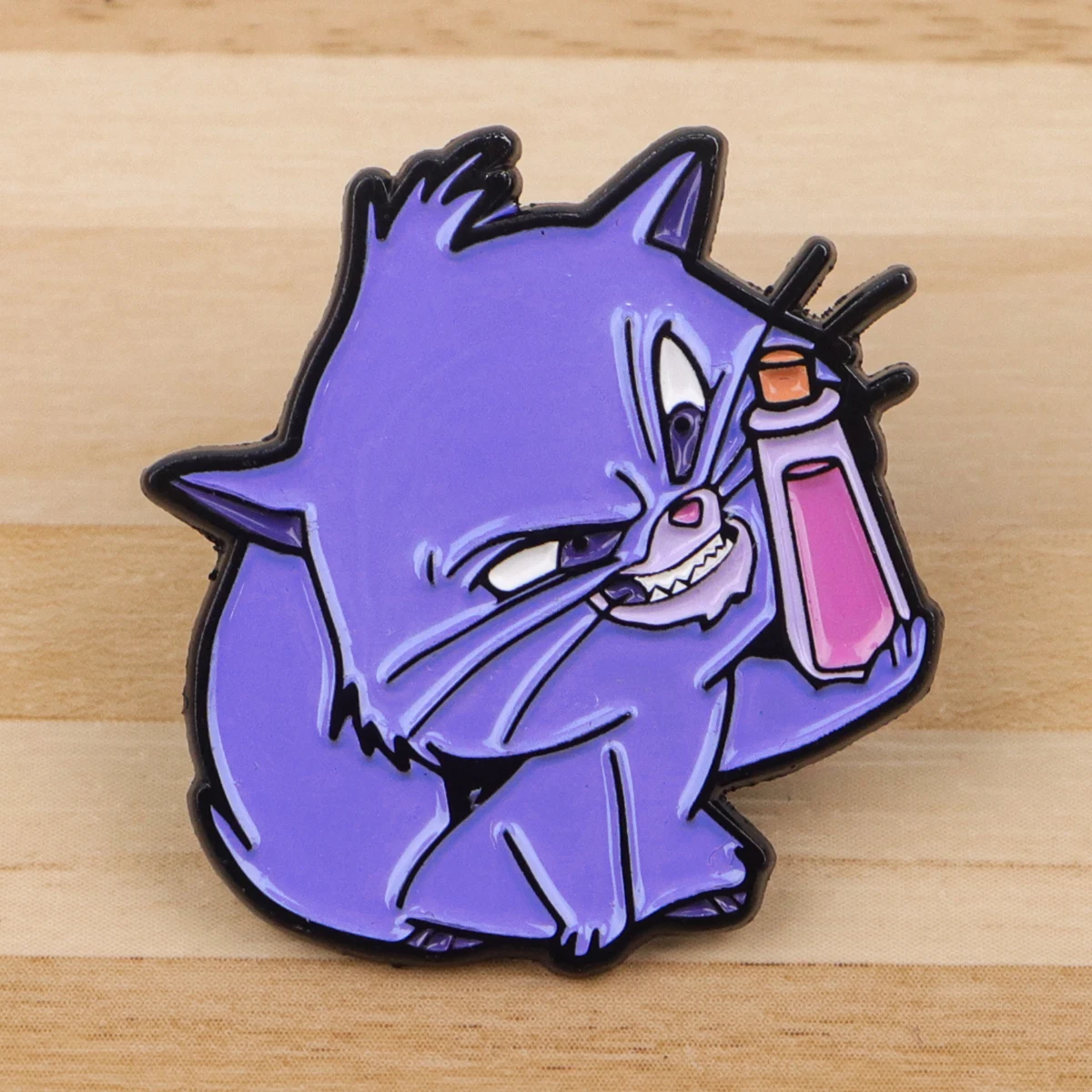 

Evil Cat Enamel Pin Movie Potion Badges on Backpack Brooches for Women Lapel Pins Cartoon Jewelry Cosplay Accessories Toys Gift