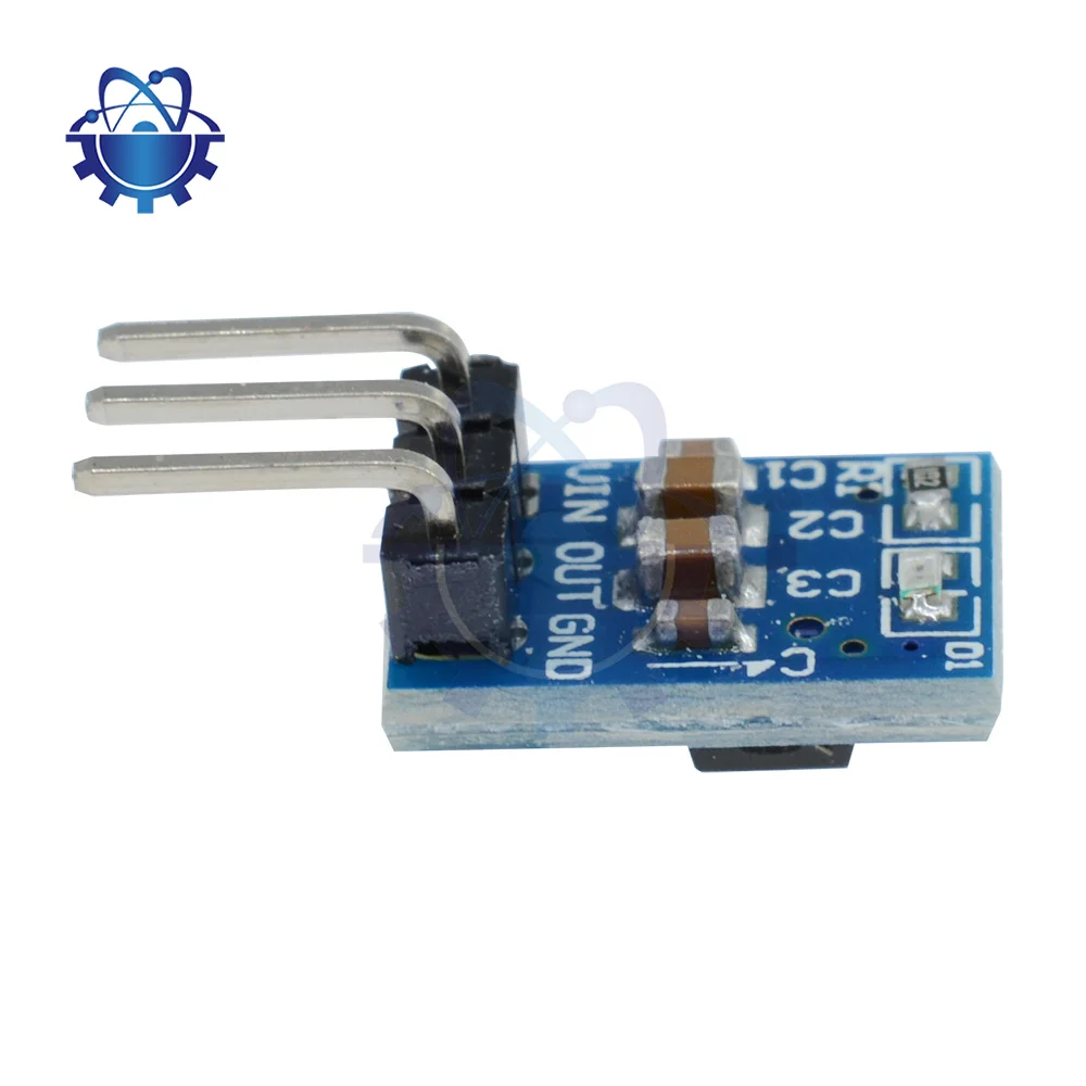 1-10PCS 5V To 3.3V DC-DC Step Down Power AMS1117 800MA Supply Buck Module  Automatic Adjustable Boost Board Start Limit Voltage