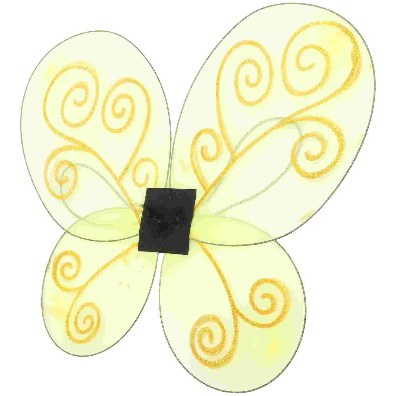 Yellow Bee Wings Costume Props Adult Butterfly Women Cosplay The Party Supplies for Polyester Toddler