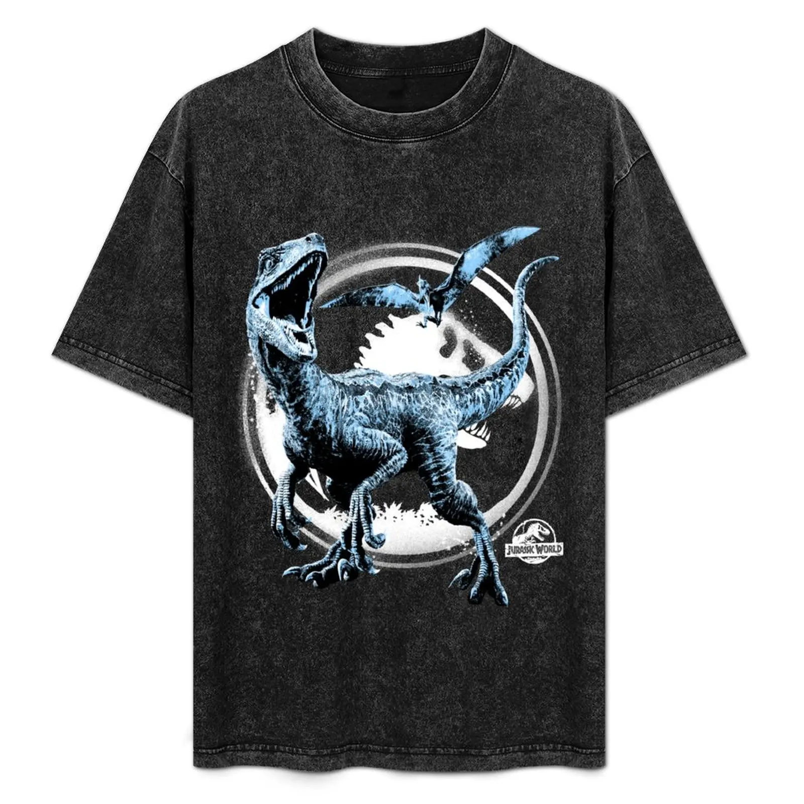 Jurassic World Clever Girl Blue Hue Poster T-Shirt animal prinfor boys blacks for a boy men t shirts high quality