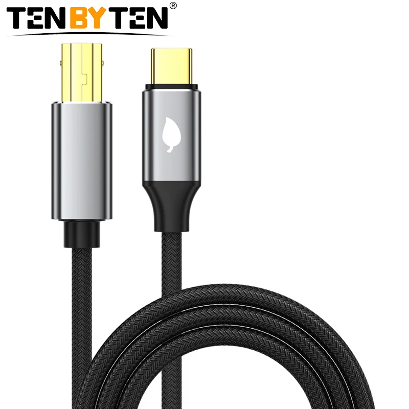 Typec to square port printer cable USB2.0 high speed mobile phone computer connection cable type-c printer data cable