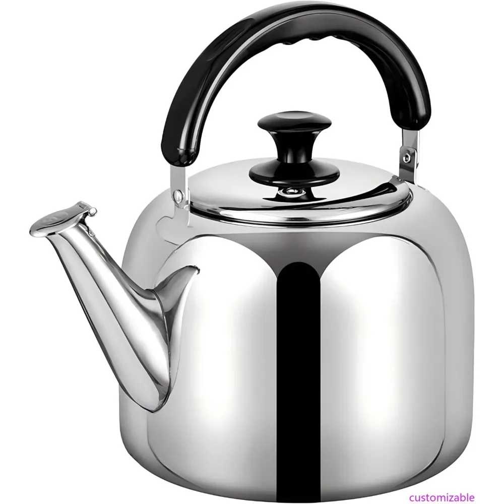 

Быстрозакипающий чайник-свисток объемом 5,3 л из пищевой нержавеющей стали 316 с эргономичной ручкой