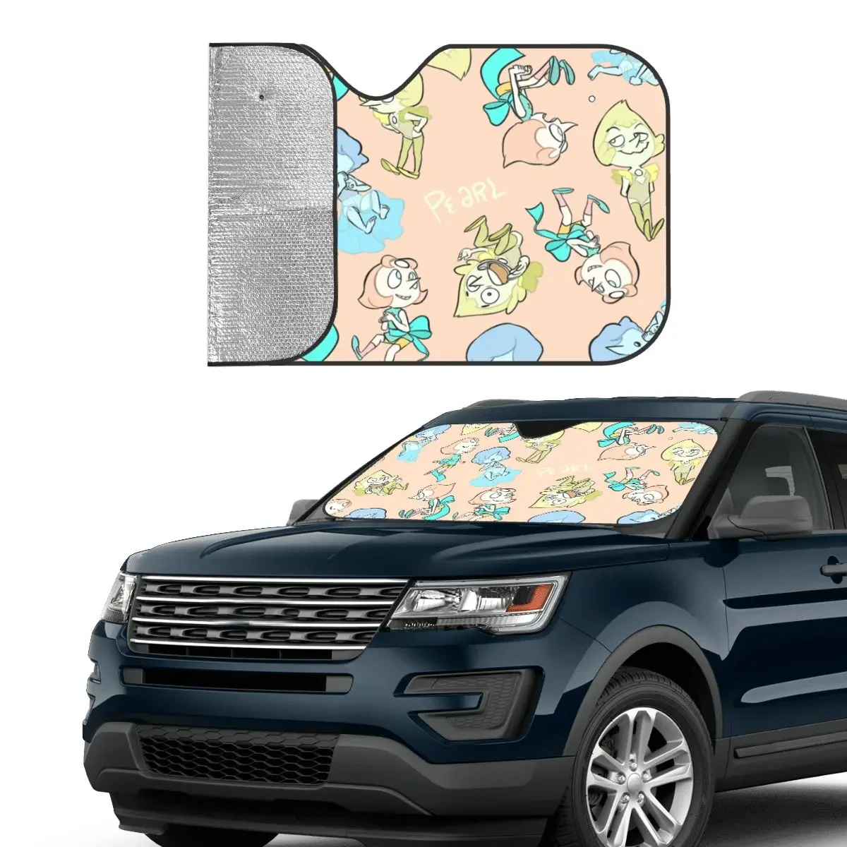 Steven Universe Cartoon Foldable Sunshade Windscreen 70x130cm Anime Collage Foils Car Sunshade Car-styling